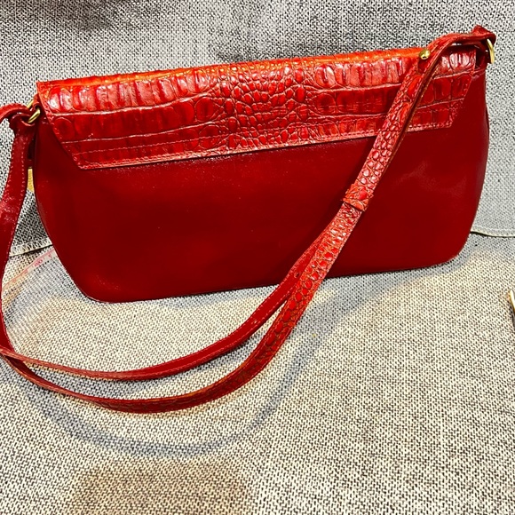 Brahmin Leather Crossbody Bag Red - Picture 9 of 16